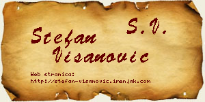 Stefan Višanović vizit kartica